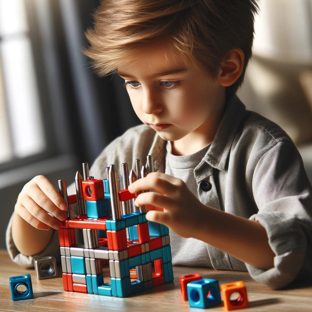 Kleurrijke houten bouwblokken voor kinderen • Kinder World Kleurrijke houten bouwblokken voor kinderen • Kinder World