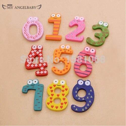 10pcs/set Montessori Baby Number Refrigerator Fridge Magnetic Figure Stick Mathematics Wooden Educational Kids Toys for Children - Magnetischspeelgoedwinkel.nl