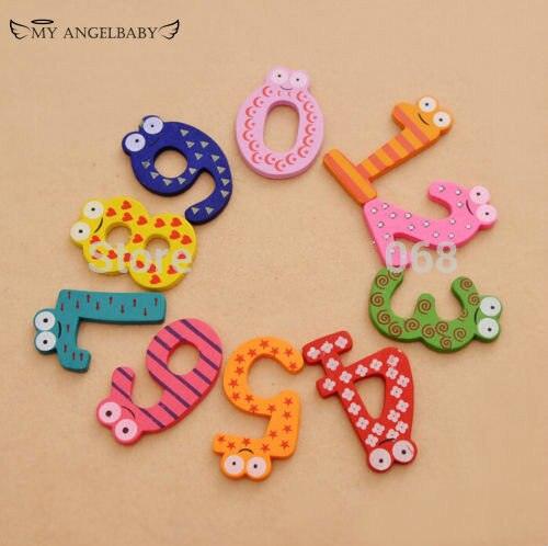 10pcs/set Montessori Baby Number Refrigerator Fridge Magnetic Figure Stick Mathematics Wooden Educational Kids Toys for Children - Magnetischspeelgoedwinkel.nl