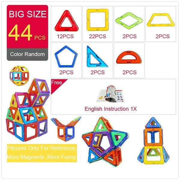 KACUU Magnetic Designer Construction & Building Toys 157PCS Big Size Magnetic Blocks Magnets Building Blocks Toys For Children - Magnetischspeelgoedwinkel.nl