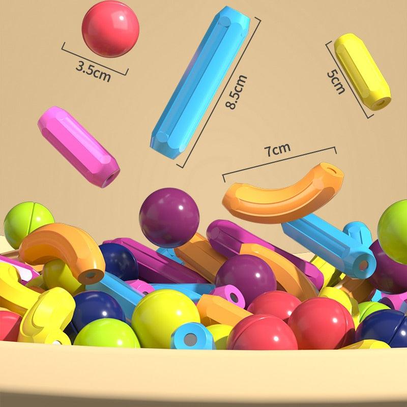 Kids Magnetic Construction Set Magnetic Balls Stick Building Blocks Montessori Educational Toys For Children Gift - Magnetischspeelgoedwinkel.nl