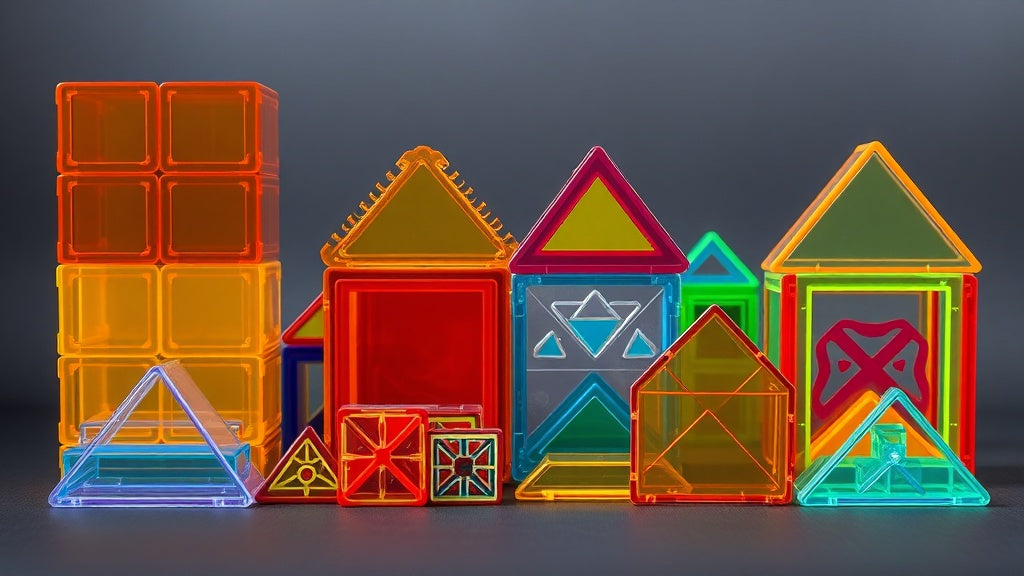 Magnetische tegels merken vergelijking naast elkaar