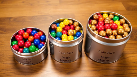 Magneet balletjes Duo Pack Color Pack en Mega Pack vergelijking
