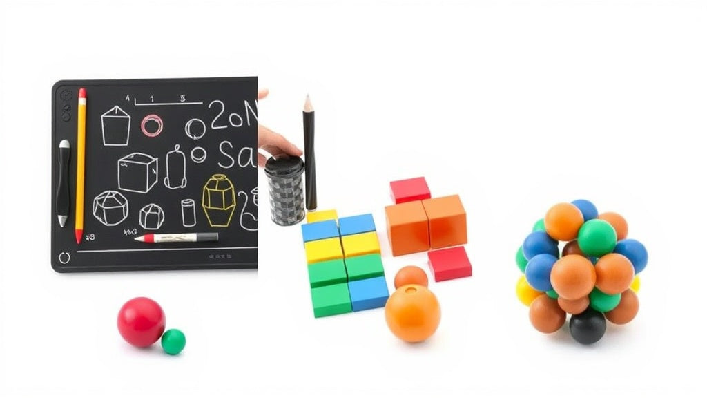 Magnetisch speelgoed voor kinderen van 5 jaar met tegels en bouwblokken