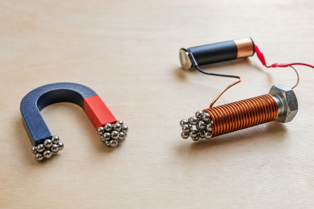 Het verschil tussen een permanente magneet en een elektromagneet uitgelegd