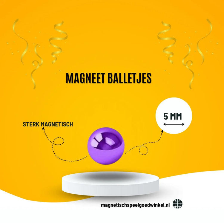 Magneet balletjes (1000 stuks) - Magnetischspeelgoedwinkel.nl