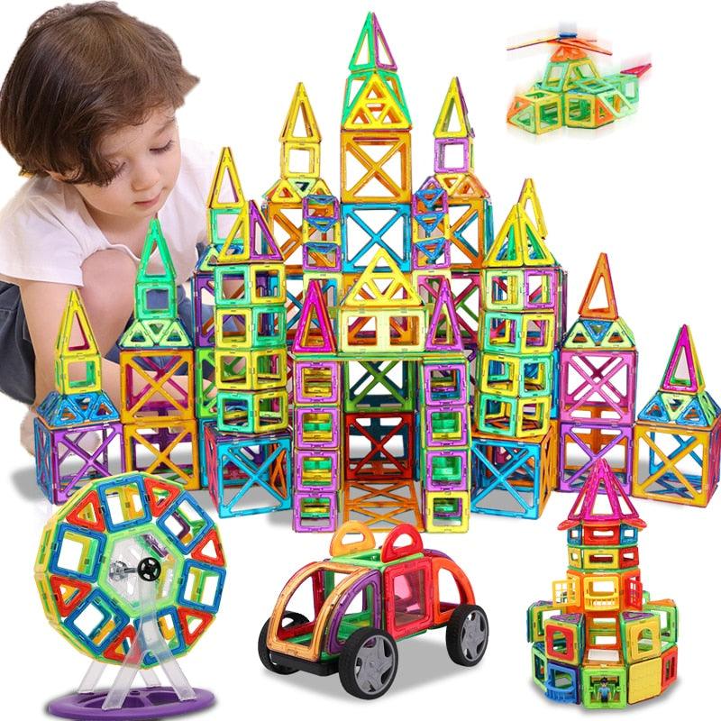 KACUU Magnetic Designer Construction & Building Toys 157PCS Big Size Magnetic Blocks Magnets Building Blocks Toys For Children - Magnetischspeelgoedwinkel.nl