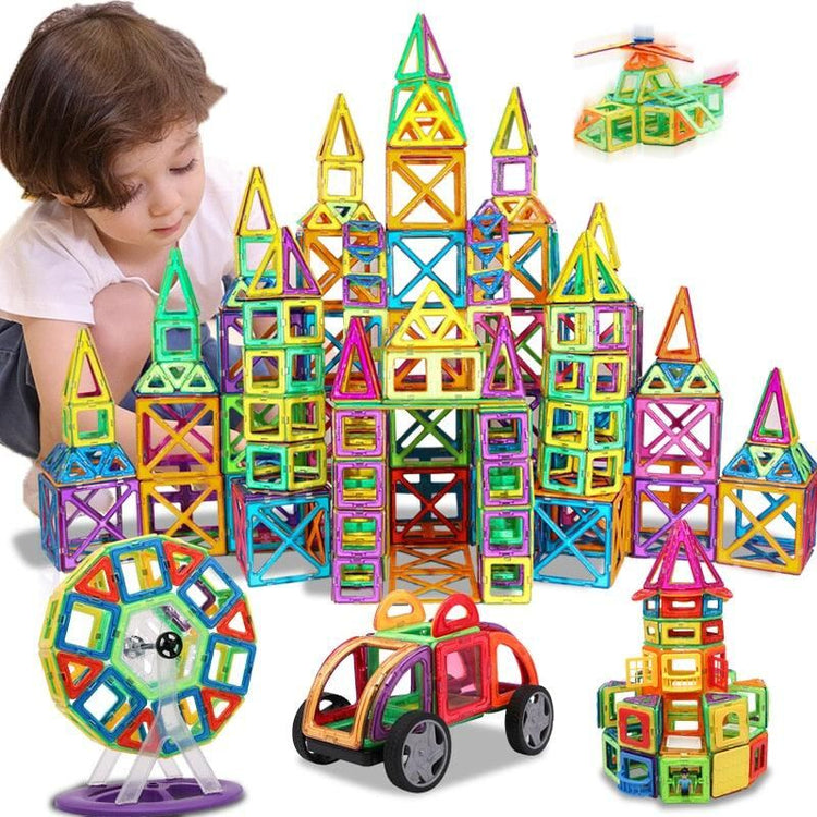 KACUU Magnetic Designer Construction & Building Toys 157PCS Big Size Magnetic Blocks Magnets Building Blocks Toys For Children - Magnetischspeelgoedwinkel.nl