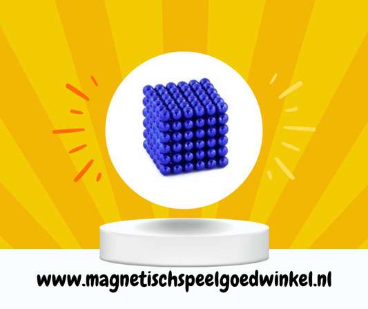 Magneet balletjes (Donker Blauw) - Magnetischspeelgoedwinkel.nl