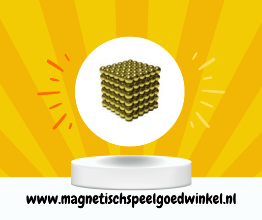 Magneet balletjes (Geel) - Magnetischspeelgoedwinkel.nl