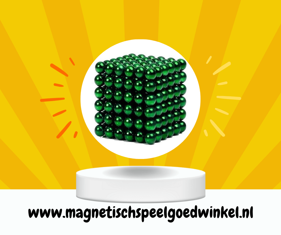 Magneet balletjes (Groen) - Magnetischspeelgoedwinkel.nl