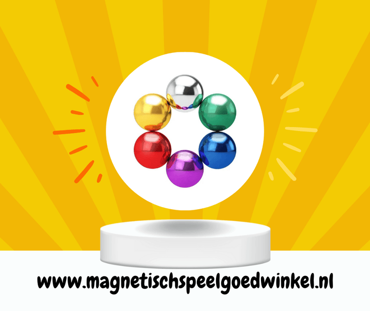 Magneet balletjes (Licht Blauw) - Magnetischspeelgoedwinkel.nl