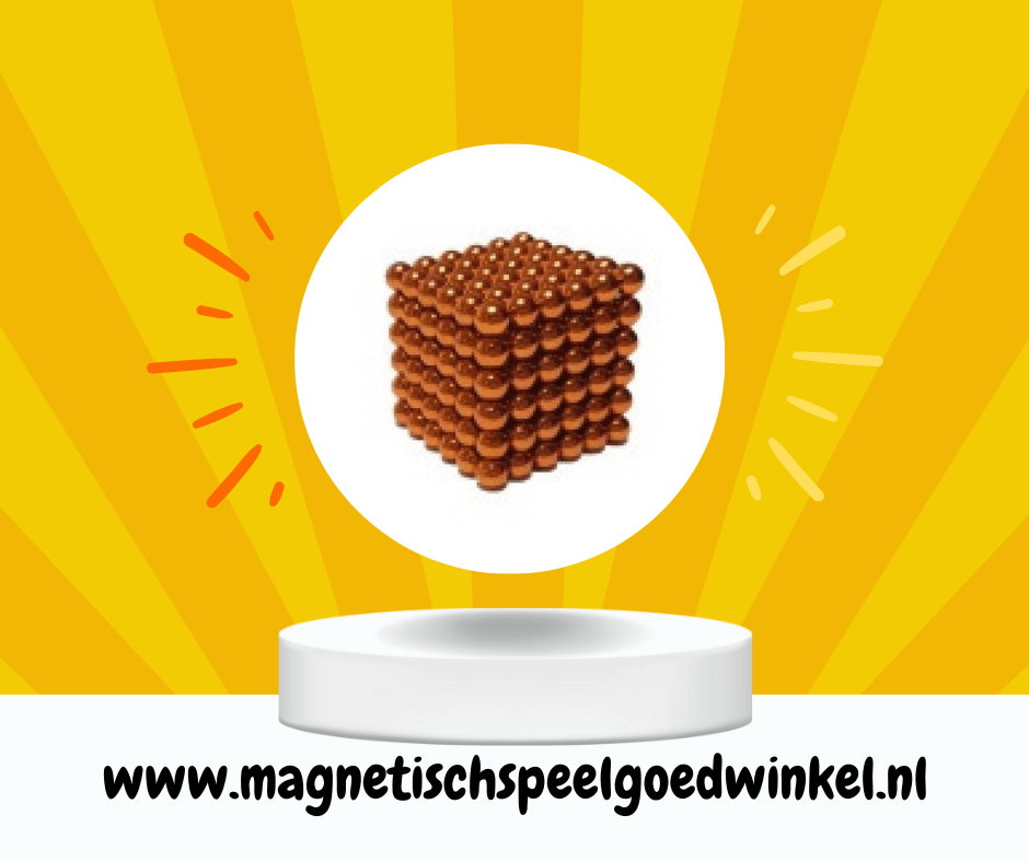 Magneet balletjes (Oranje) - Magnetischspeelgoedwinkel.nl