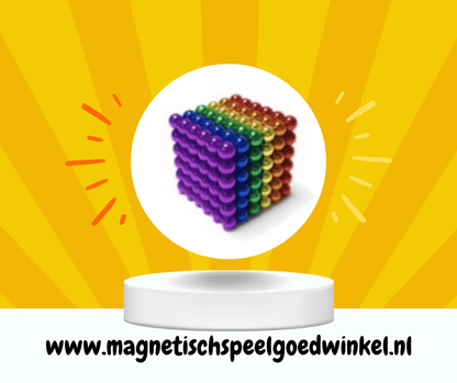 Magneet balletjes (Regenboog) - Magnetischspeelgoedwinkel.nl