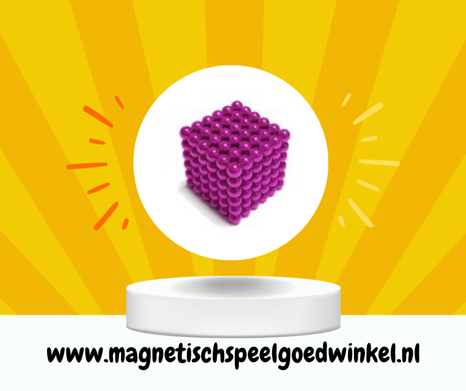 Magneet balletjes (Roze) - Magnetischspeelgoedwinkel.nl