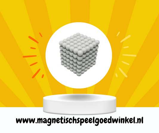 Magneet balletjes (wit) - Magnetischspeelgoedwinkel.nl