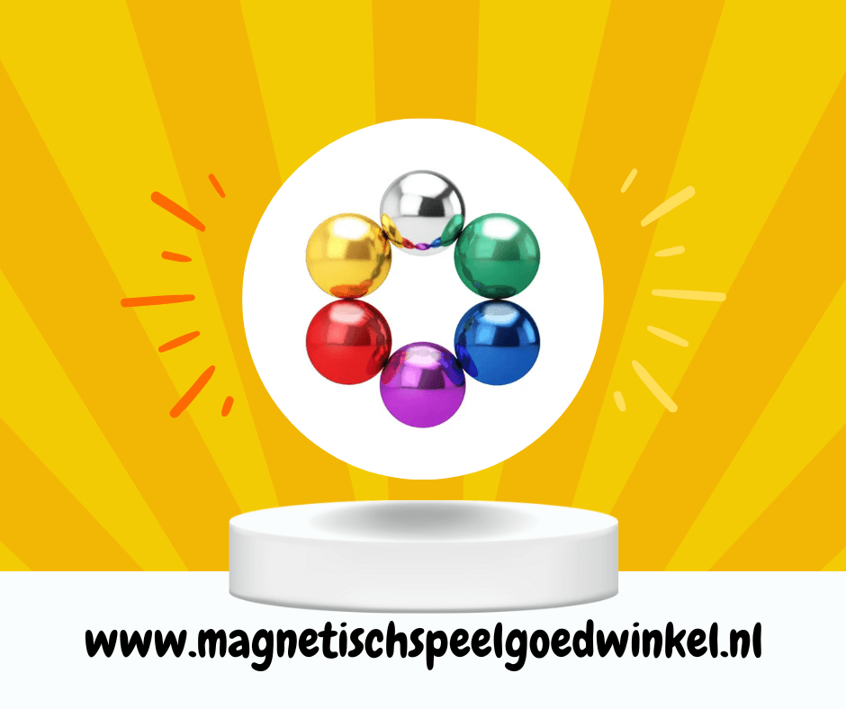 Magneet balletjes (wit) - Magnetischspeelgoedwinkel.nl