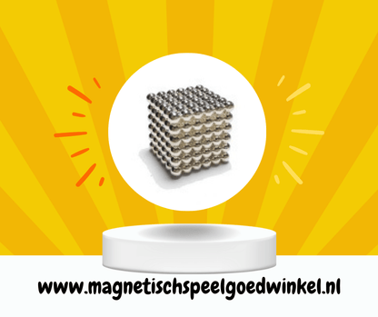 Magneet balletjes (Zilver) - Magnetischspeelgoedwinkel.nl