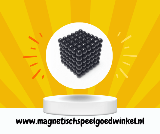 Magneet balletjes (Zwart) - Magnetischspeelgoedwinkel.nl