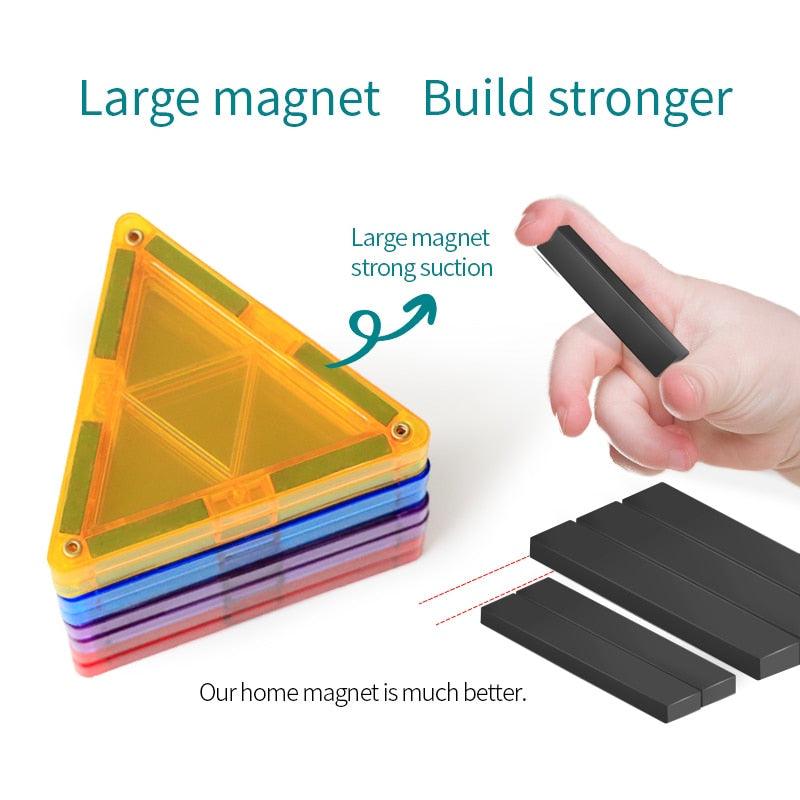 Romboss Magnetic Building Blocks Construction Games Magnet Designer Educational Toys Magnetic Tiles For Kids Gift - Magnetischspeelgoedwinkel.nl